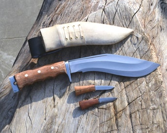 Handmade Nepalese/Gurkha Issue using Kukri-kukri knife-khukuri- Fighting & Survival kukri knife from Nepal-Afghan blocker (8 inch Blade)