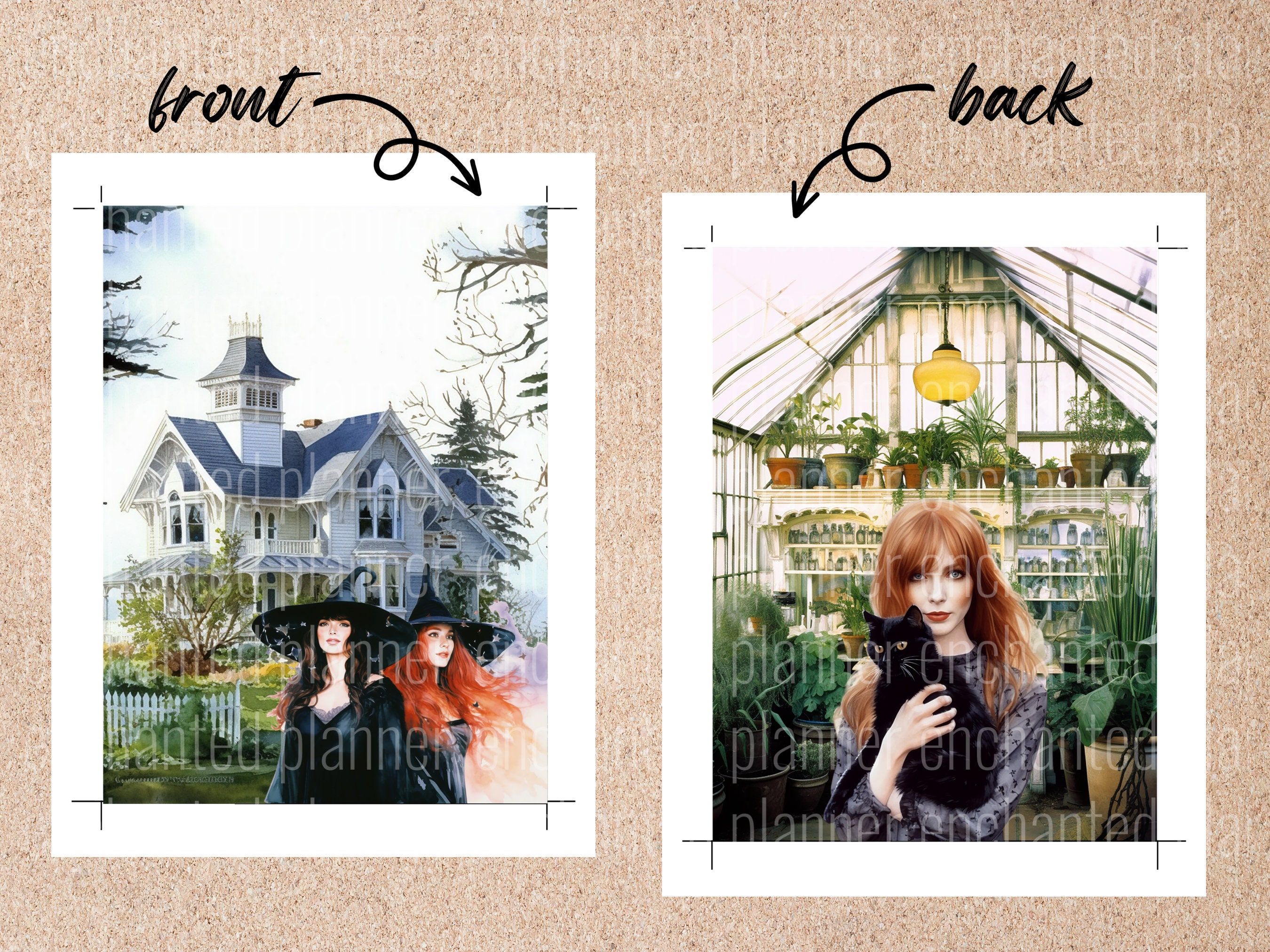 Magical Witches Printable Dashboard Dividers Fits Classic &amp; - Etsy