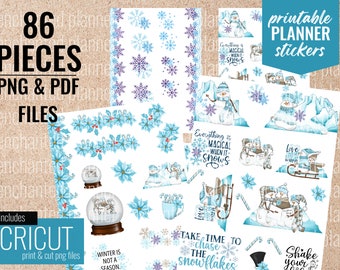 Printable Letter Stickers | Classic Happy Planner | Alphabet Stickers ...