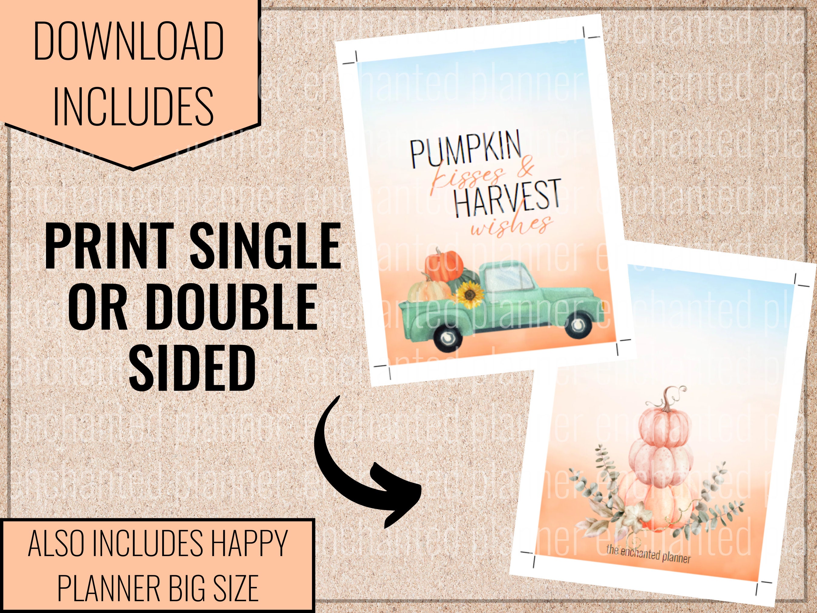 Autumn Printable Dashboard Dividers | Fits Classic & Big Happy Planner ...