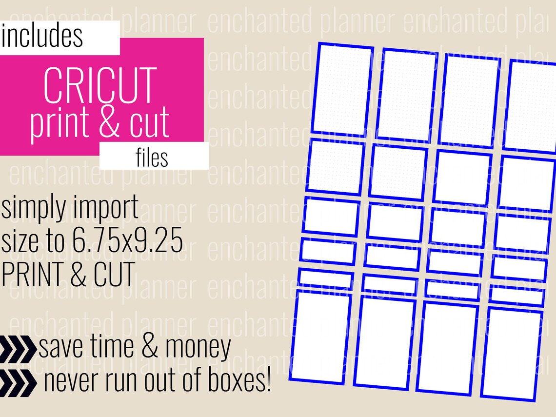 Printable Planner Box Sticker Bundle Happy Planner Instant Download PDF ...