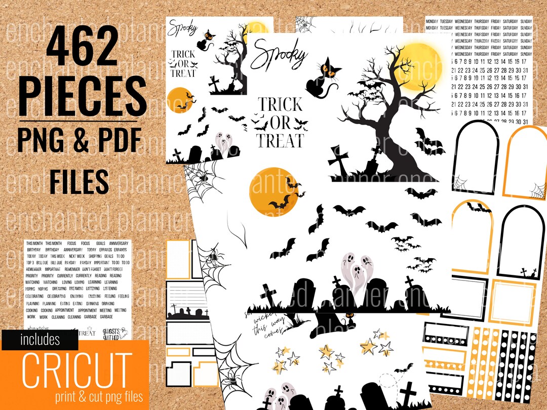 Printable Planner Stickers Classic Happy Planner Halloween Stickers ...