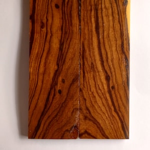 Premium Iron Wood - Book Matched - Knife Handle Scales