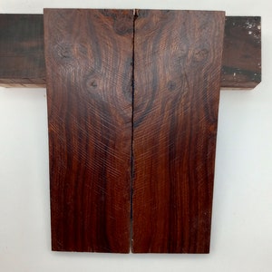 Premium Iron Wood - Book Matched - Knife Handle Scales