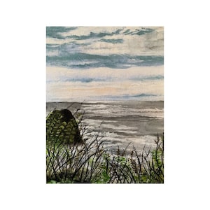 Cannon Beach, Oregon Coast Painting (Part 2) Print of my Original Painting, Watercolor, Landscape, Coast, Pacific Northwest