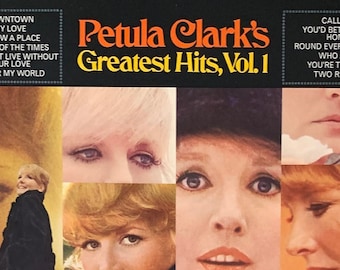 1968 Petula Clark's Greatest Hits Vol 1 w/ Original Poster - Santa Maria Pressing  Downtown, Call Me - Warner Brothers Vintage Vinyl