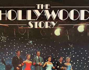 1986 Vintage Book The Hollywood Story movies: 1927 to 1985 70 Color & 150 Black and White Photos Printed in Italy Color Hardcover 256pgs