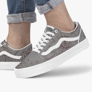 Original Skater Shoes / Skateboarding Shoes Canvas Original Art Old School Skate shoes Unisex / Gender Neutral