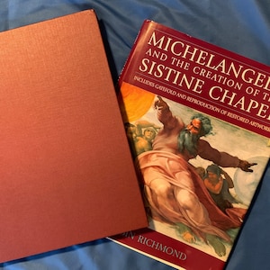 Vintage Book Michelangelo & the Creation of the Sistine Chapel - Hardcover 1995 - 165 pages
