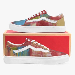 Original Skater Shoes / Skateboarding Shoes Canvas Original Art Old School Skate shoes Unisex / Gender Neutral - Unbreakable