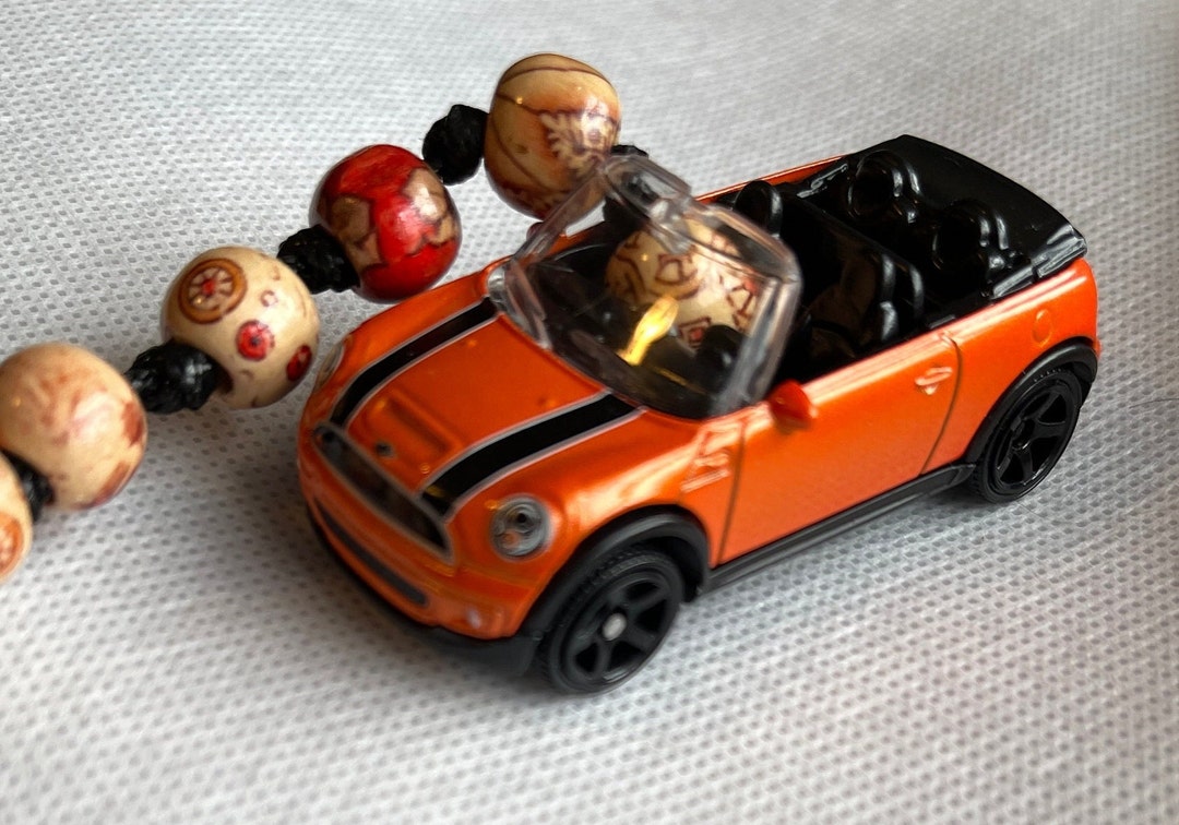 Custom Keychain or Bag Charm Mini Cooper S Cabrio Upcycled Authentic ...