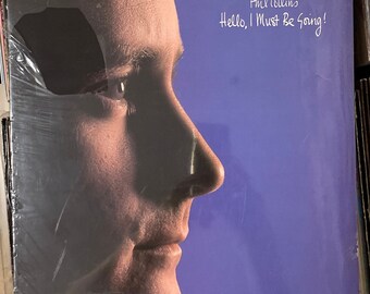 1982 SEALED Phil Collins Hello, I Must Be Going in shrink-wrap Vinyl, LP, Album, Stereo, Gatefold Atlantic  80035-1 I Don't Care Anymore