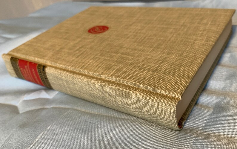 1969 Vintage Ralph Waldo Emerson -Emerson : Essays, Poems, and Addresses published by Walter J Black - Classics Club Beige tweed Hardcover