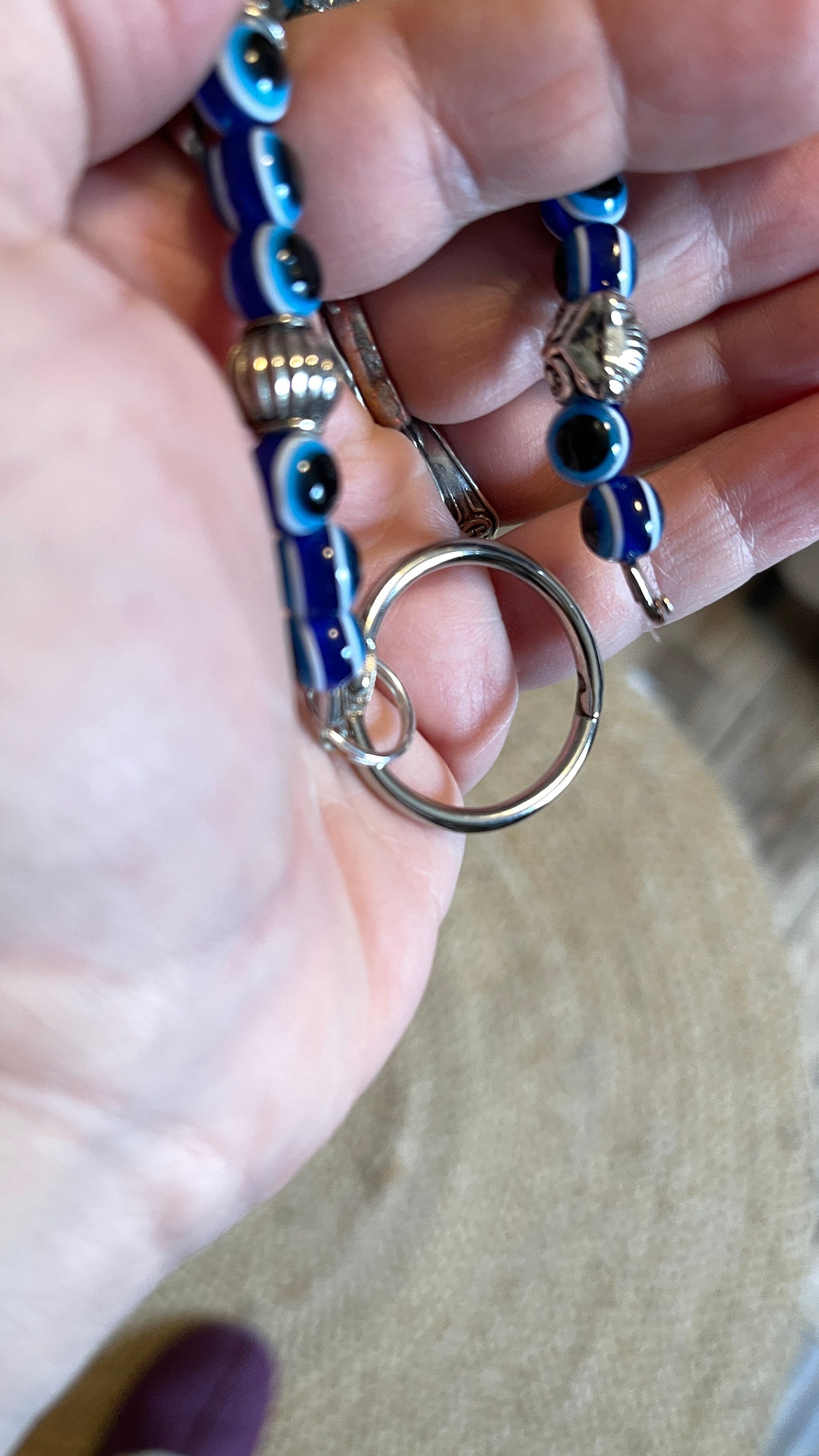 Evil Eye Keychain Vaskania - Traditional Greek Evil Eye Used for ...
