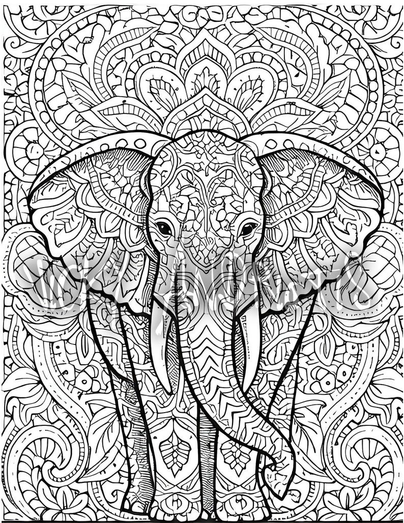 Stress Relief Coloring Pages for Adults |10 Page Printable Coloring ...