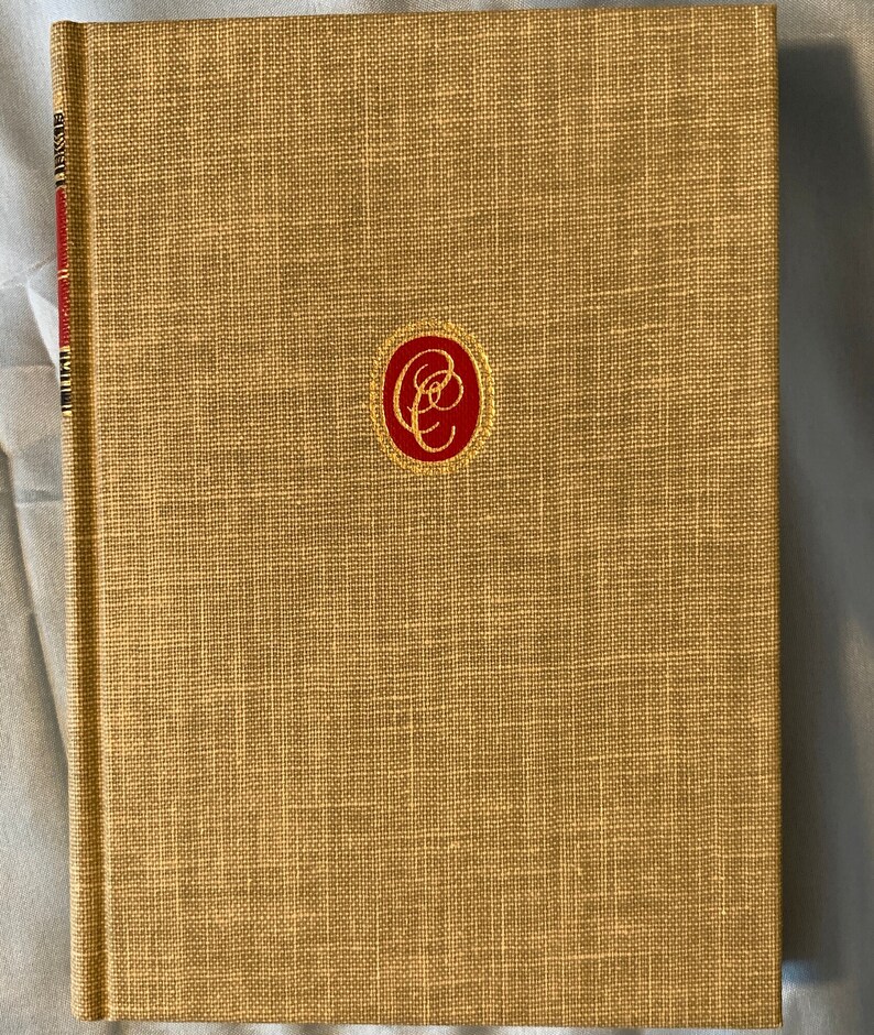 1969 Vintage Ralph Waldo Emerson -Emerson : Essays, Poems, and Addresses published by Walter J Black - Classics Club Beige tweed Hardcover