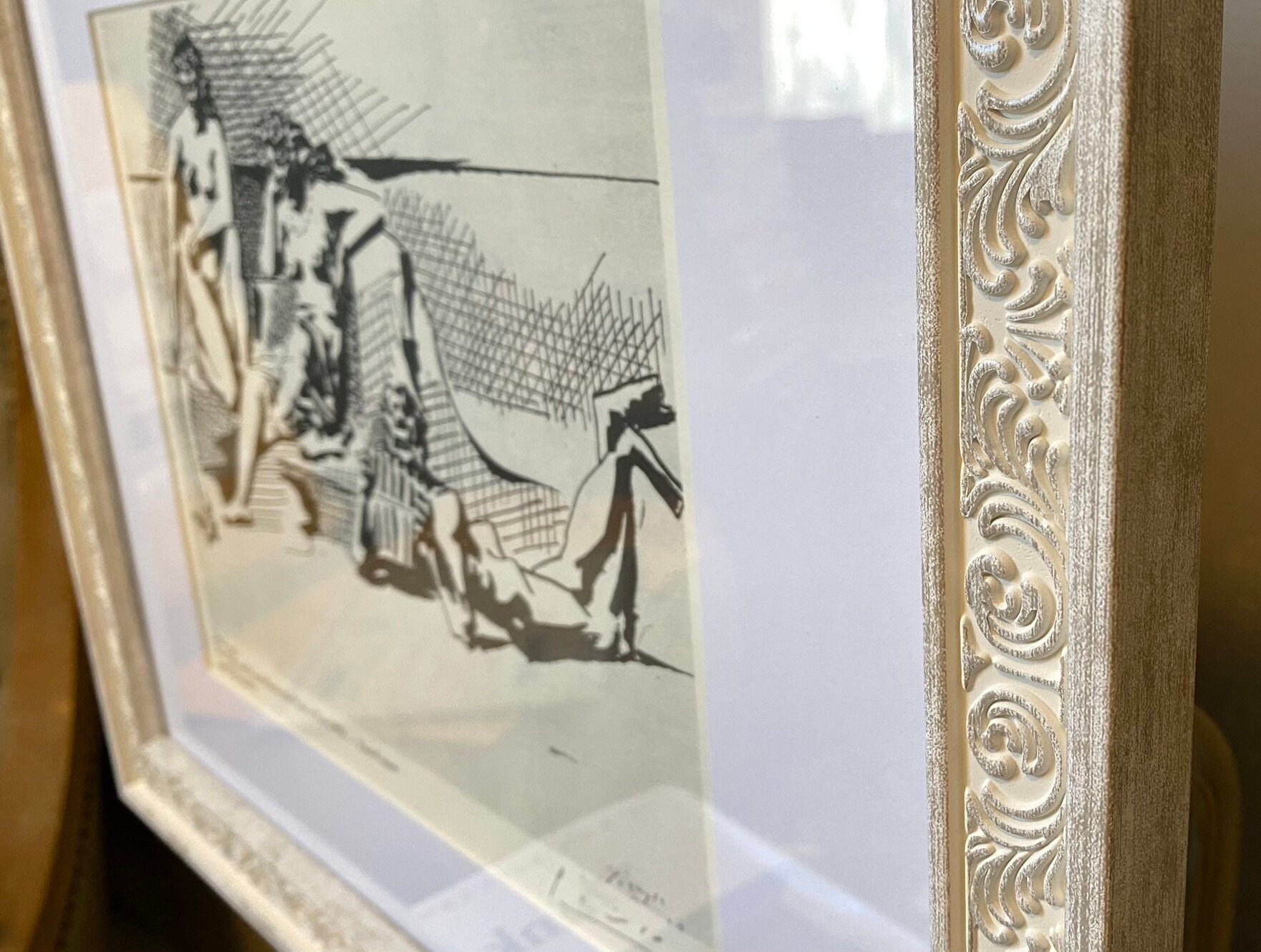 MANO firmada Pablo Picasso Print COA de Art National Gallery UK \u0026 Copyright  Certificate framedTwo Youths Nude Playing Pipes of Pan - Etsy México, image size:1761x1330