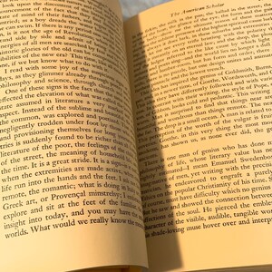 1969 Vintage Ralph Waldo Emerson -Emerson : Essays, Poems, and Addresses published by Walter J Black - Classics Club Beige tweed Hardcover