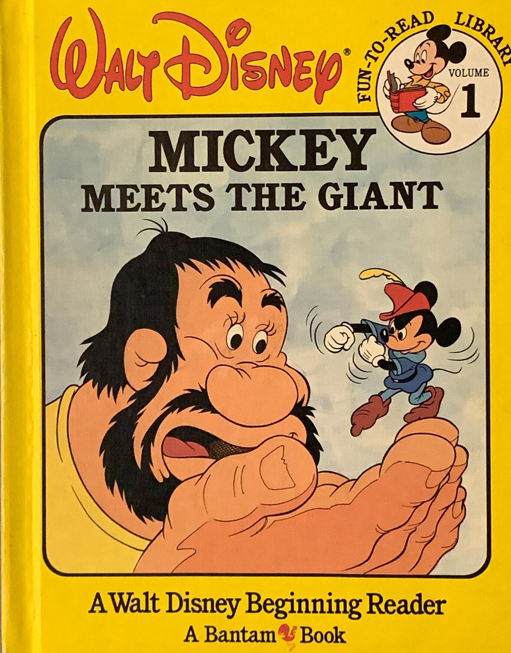 1986 Mickey Meets the Giant (walt Disney Fun-to-read Library