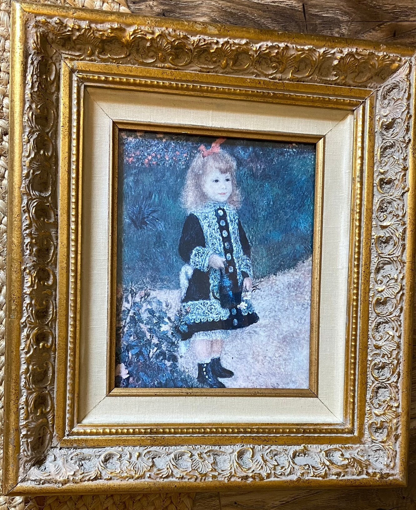 Renoir、MORTE、希少画集画、新品額装付 Vintage 1989 Windsor Arts California Fine Art Print - Ornate Gold