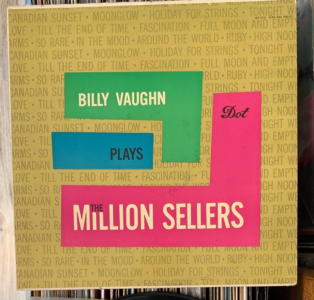 1958 Dot Records Billy Vaughn Plays the Million Sellers DLP 3119 ...