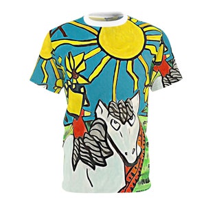 Tarot Card - the Sun Unisex Shirt - Original Abstract Artwork Wearable Art