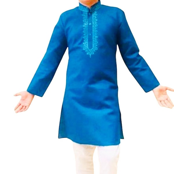 Boys kurta pajama blue Ethnic Party Wear 5-14yrs Birthday gift