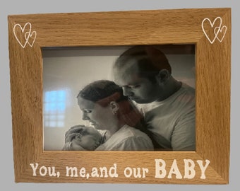 New baby frame, newborn wooden frame, pregnancy announcement, ultrasound frame, new mom gift, shower gift, new baby frame