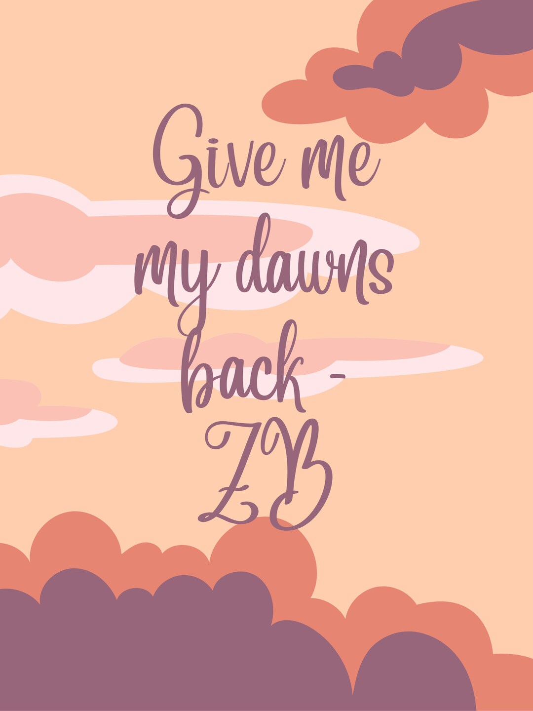 Dawns Zach Bryan Lyrics Etsy