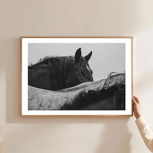 Chic Farmhouse Decor: Black & White Western Art - Instant Download