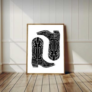 Cowboy Vibes Printable | Western-Inspired Wall Decor | Vintage Country Art