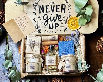 Never Give Up Personalised Gift | Spa Kits | Organic | Vegan | Plastic-free | Zero waste | Toxin-free