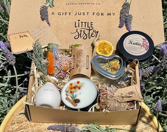 Personalised Little Sister Pamper Gift Box