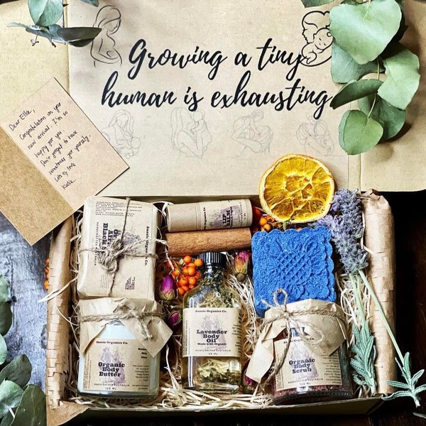 Personalised new mum self care gift box