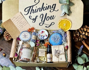 THINKING OF YOU personalised self care gift box