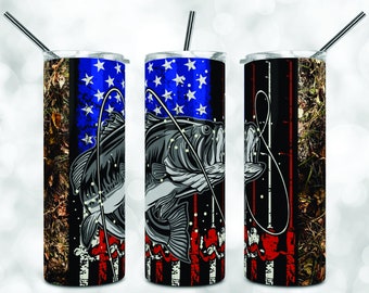 The Big Fish 20 oz Stainless Steel Insulated Tumbler