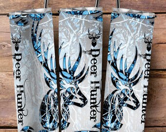 Blue Deer Hunter 20 oz Stainless Steel Insulated Tumbler