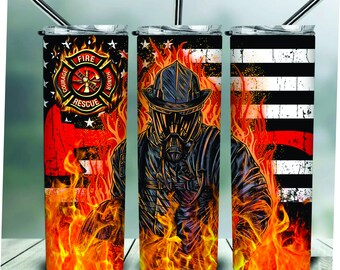 Fire Fighter  20 oz Stainless Steel Insulated Tumbler