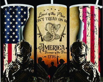 Land of the Free 20 oz Insulted Tumbler