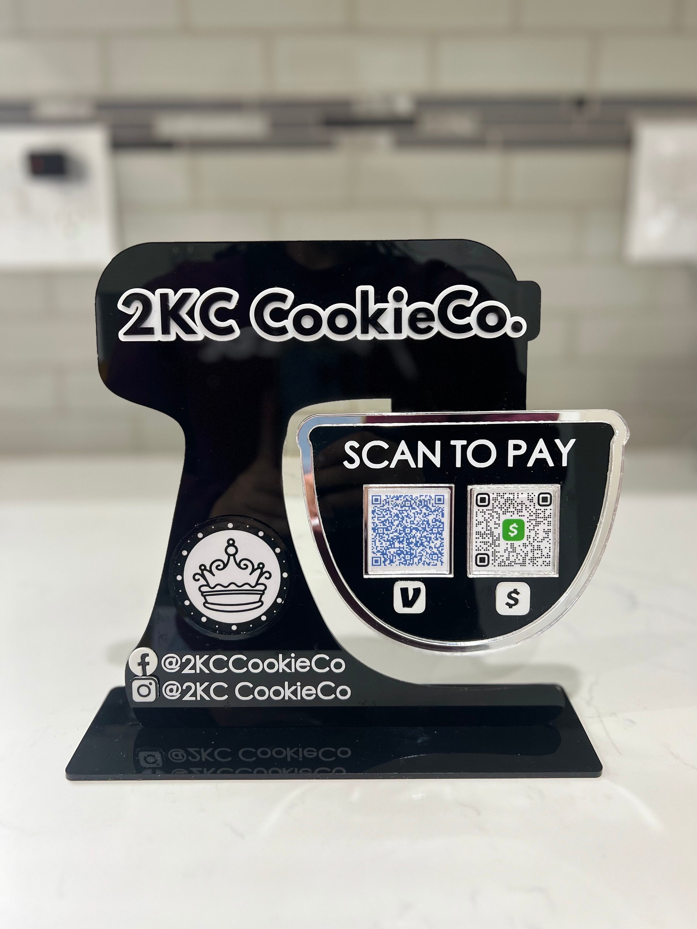 Baker Sign Cake Baker Sign, Mixer Pay to Scan, Treat Maker Sign Scan to Pay ...