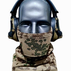 Airsoft Delta Mike Style Fully Breathable Mesh Snood Face Protection Mask [TROPENTARN]