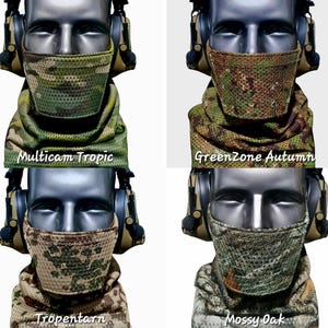 Airsoft Tandskyddsmask [40+ Kamouflage] [Andningsbar] [Justerbar] bild 12