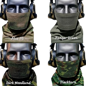 Airsoft Tandskyddsmask [40+ Kamouflage] [Andningsbar] [Justerbar] bild 7