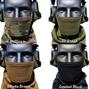 Airsoft Tandskyddsmask [40+ Kamouflage] [Andningsbar] [Justerbar] MULTICAM