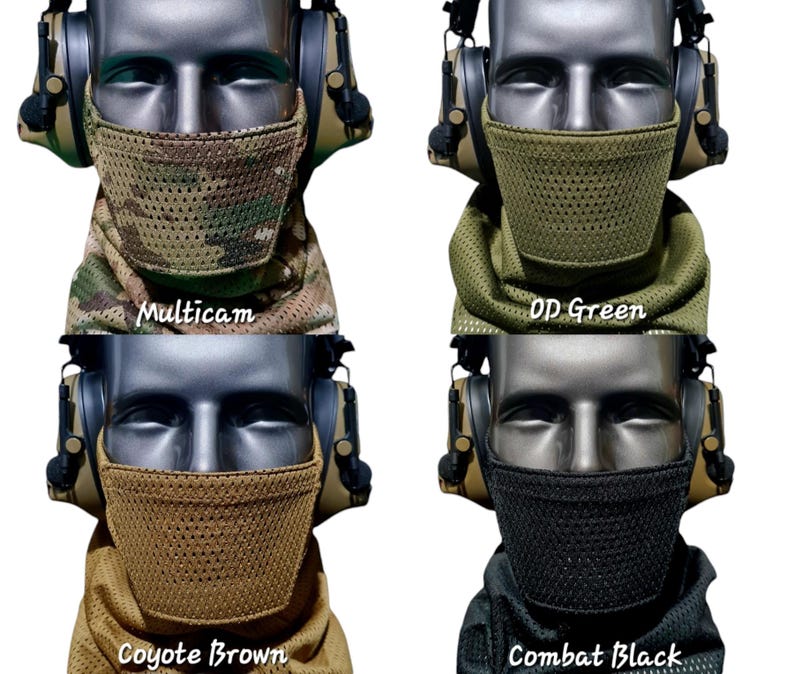 Airsoft Tandskyddsmask [40+ Kamouflage] [Andningsbar] [Justerbar] MULTICAM