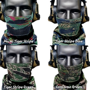 Airsoft Tandskyddsmask [40+ Kamouflage] [Andningsbar] [Justerbar] bild 10