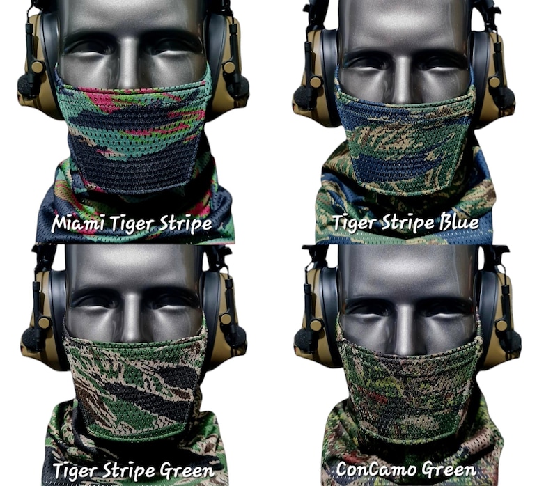Airsoft Tandskyddsmask [40+ Kamouflage] [Andningsbar] [Justerbar] bild 10