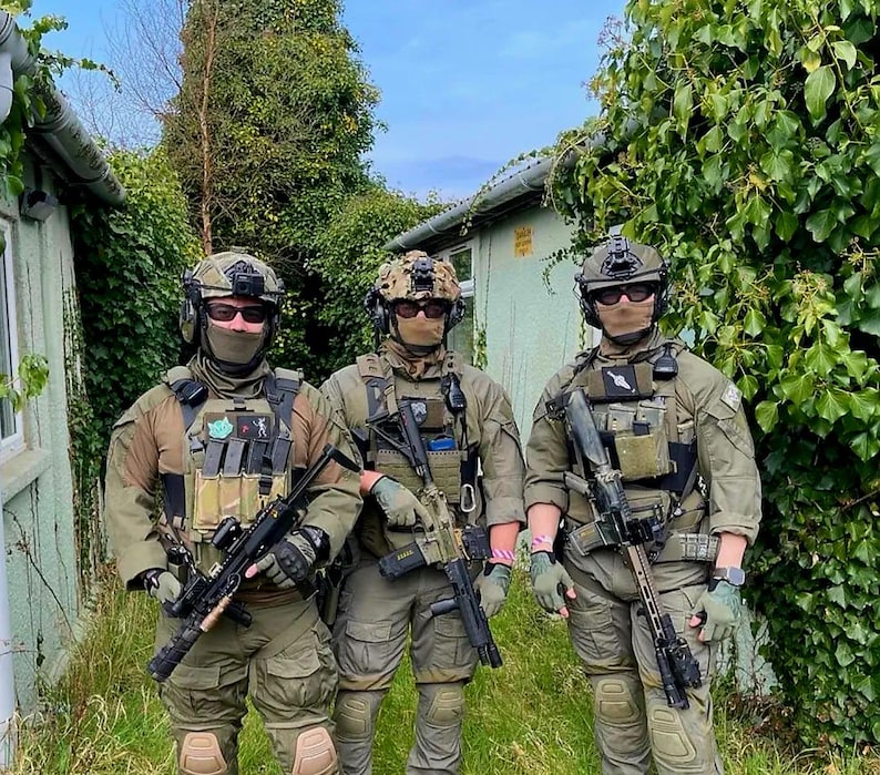 Airsoft Tandskyddsmask [40+ Kamouflage] [Andningsbar] [Justerbar] bild 3