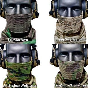 Airsoft Tandskyddsmask [40+ Kamouflage] [Andningsbar] [Justerbar] bild 9