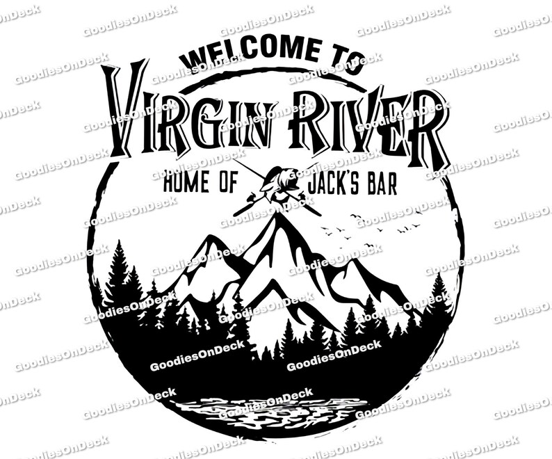 Virgin River Jacks Bar SVG and PNG File Scalable Vector Etsy UK